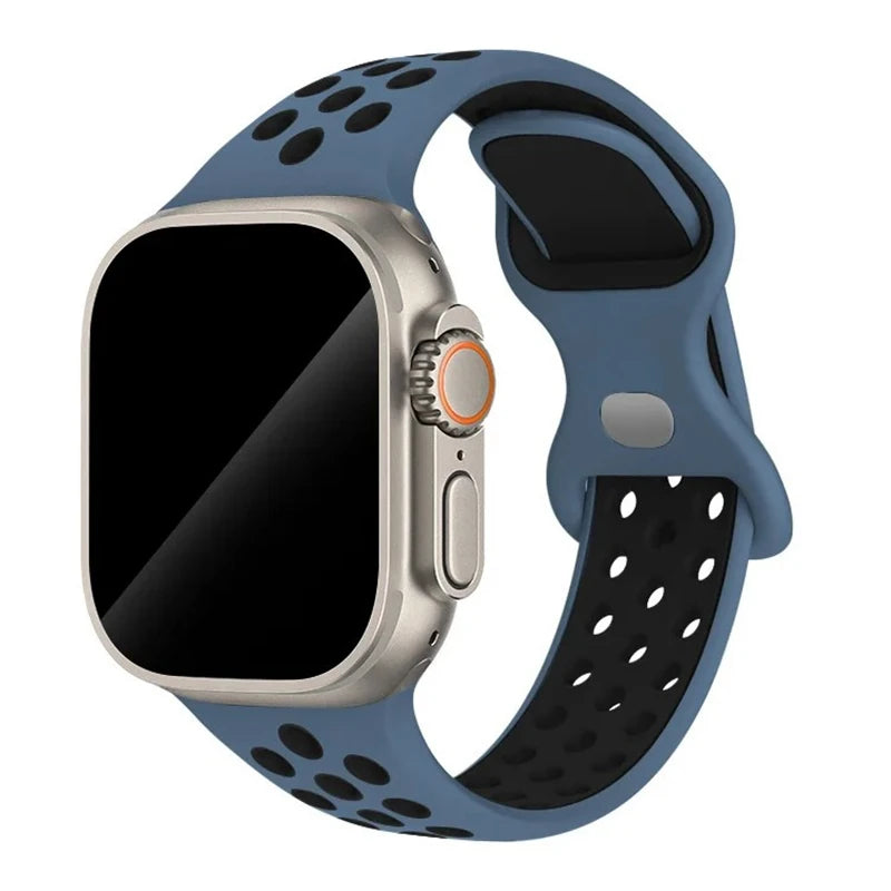 Strap For Apple Watch Band 44mm 49mm 45mm 40mm 41mm 38mm 42mm correa Breathable sports bracelet iwatch series 8 SE 7 6 5 9 Ultra