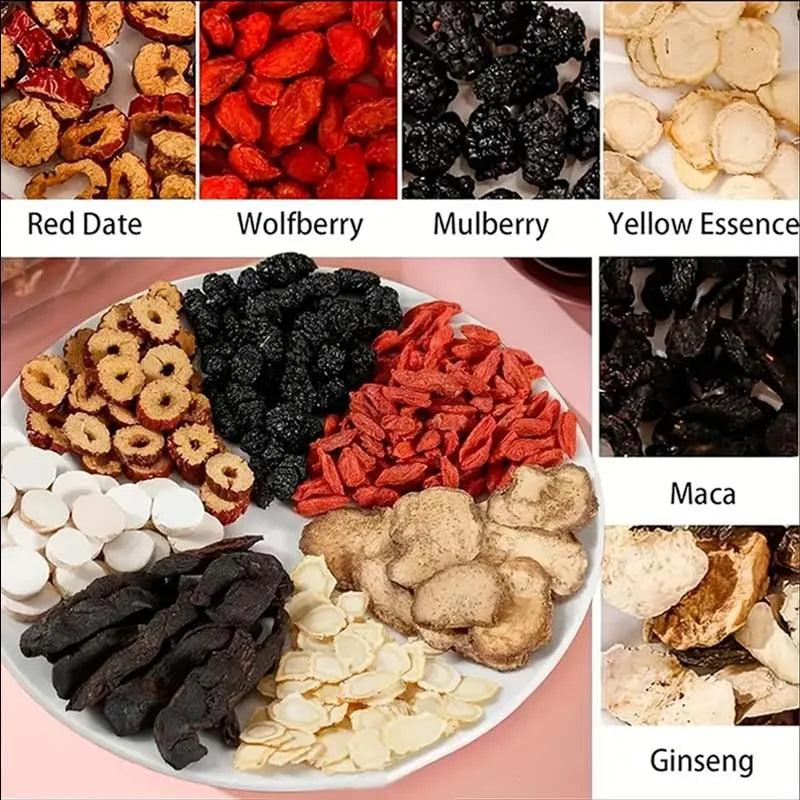 Ginseng Six Treasures Traditional Chinese Herbal Tea For Kidney Wellness