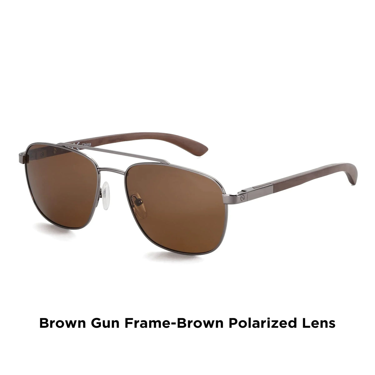 Zenottic Metal And Wood Polarized Progressive Prescription Sunglasses For Men
