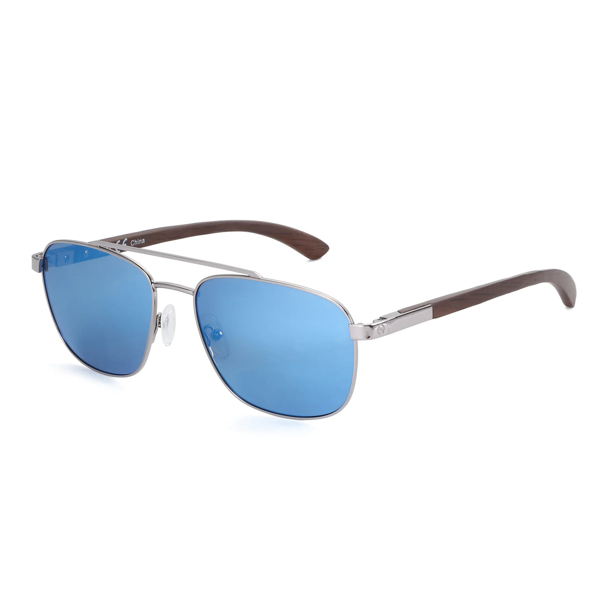 Zenottic Metal And Wood Polarized Progressive Prescription Sunglasses For Men