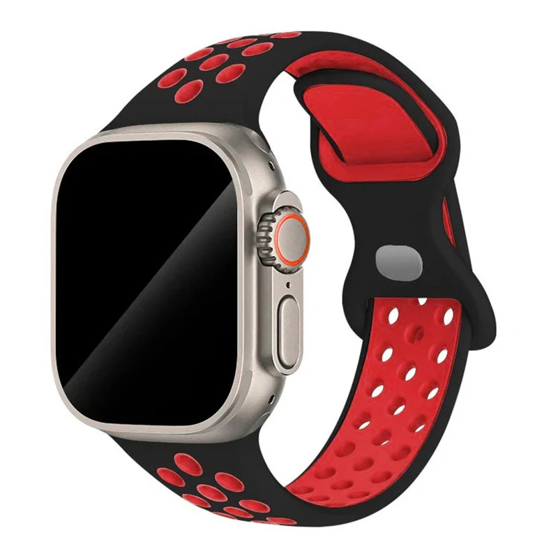 Strap For Apple Watch Band 44mm 49mm 45mm 40mm 41mm 38mm 42mm correa Breathable sports bracelet iwatch series 8 SE 7 6 5 9 Ultra