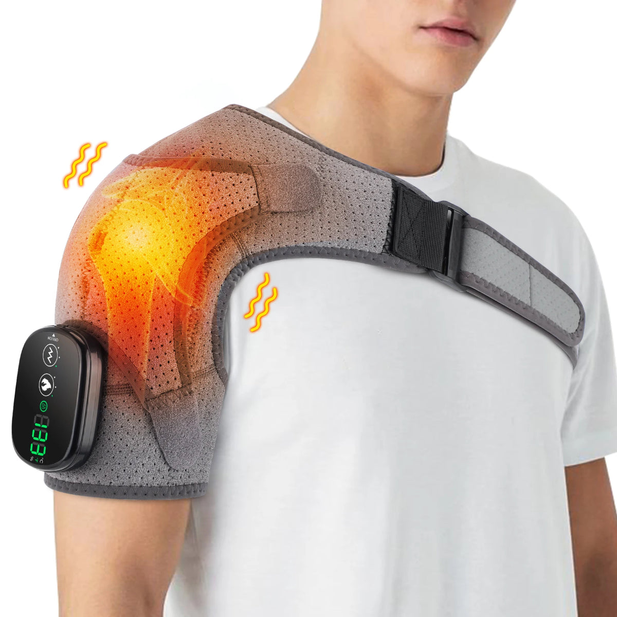 Hailicare Heated Electric Shoulder Vibration Massage Belt