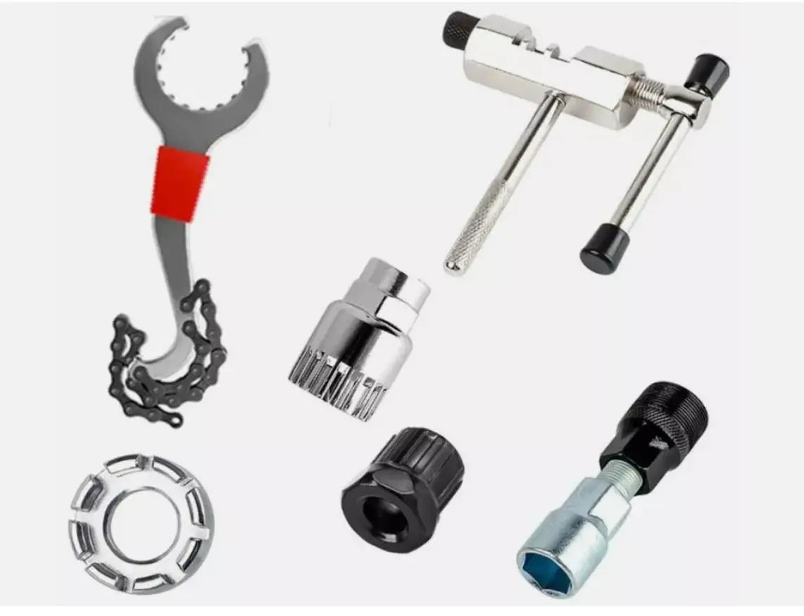 Complete Bicycle Tool Kit for Chain Breaker and Crank Removal