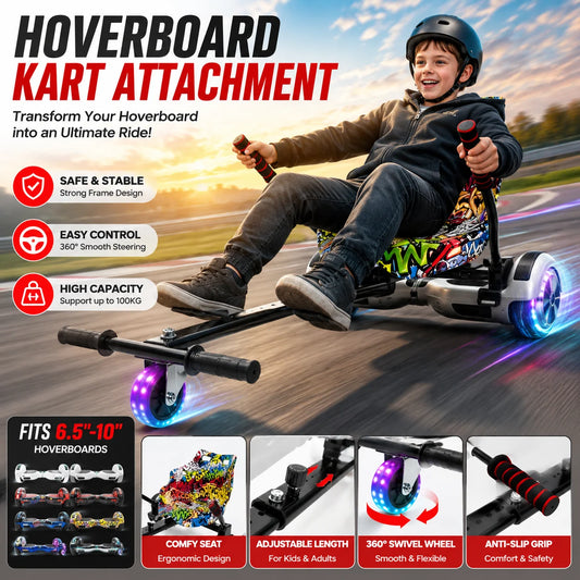 Hoverboard Seat Attachment Go Kart Conversion Kit For Kids