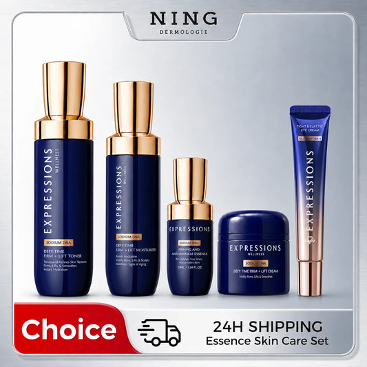 Pdrn Collagen Anti-Aging Skincare Set - Toner, Serum, Moisturizer, Face Cream & Eye Cream |   Hydrating, Firming, Nourishing & Repairing Face Care Routine for Smooth, Plump & Radiant-Looking Skin