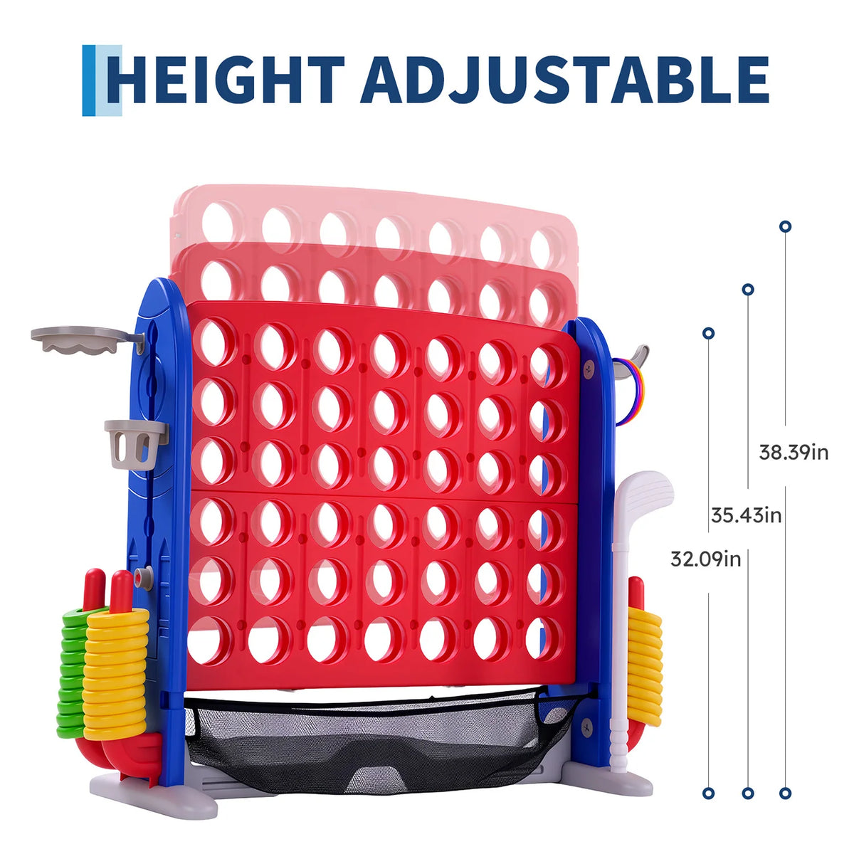 Giant Connect Basketball Hoop Ring Toss Outdoor Yard Game