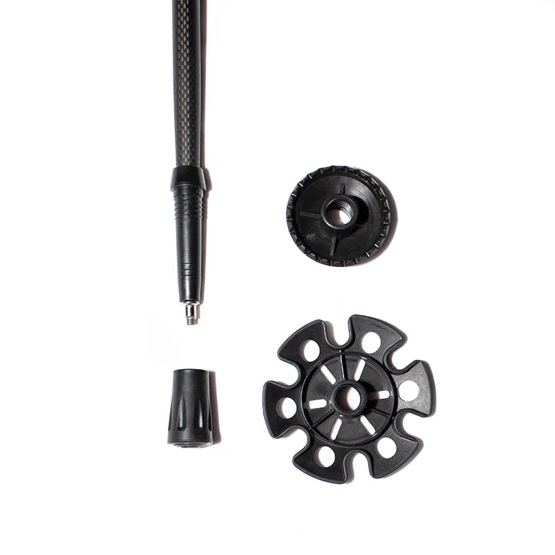 OKHEALING Carbon Fiber Folding Trekking Poles For Hiking
