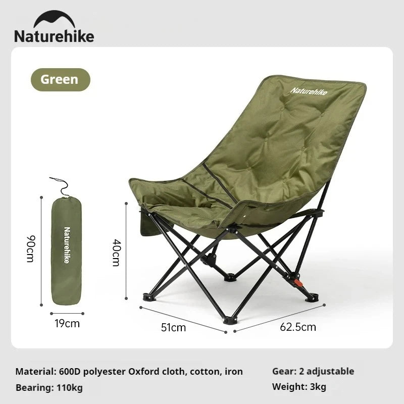 Naturehike High Back Folding Moon Camping Lounge Chair