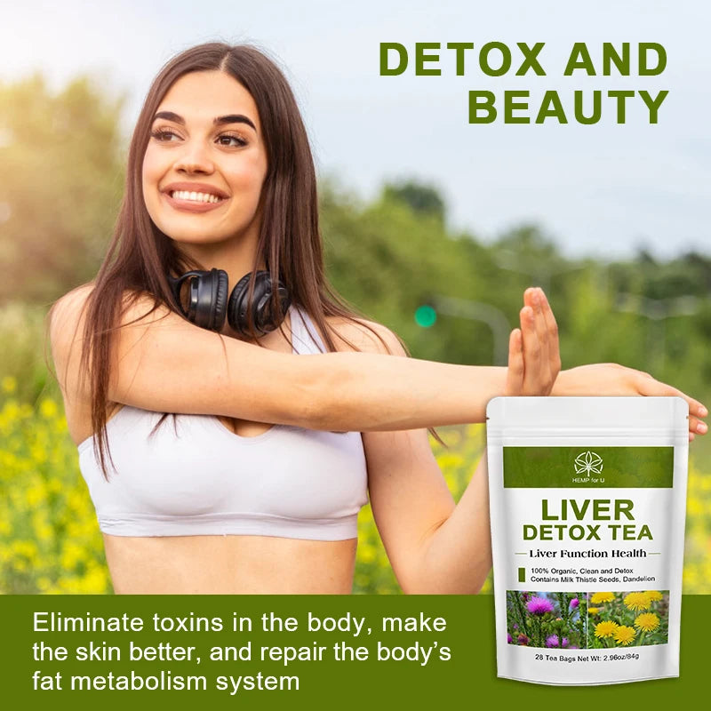 Imatchme Liver Cleanse Detox Herbal Tea With Milk Thistle