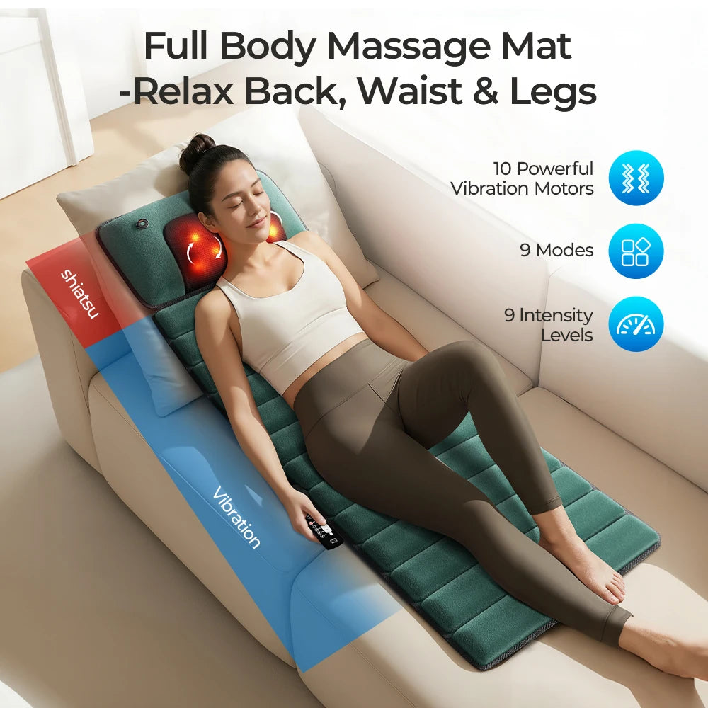 Homemassa 10 Motor Full Body Vibration Massage Mat