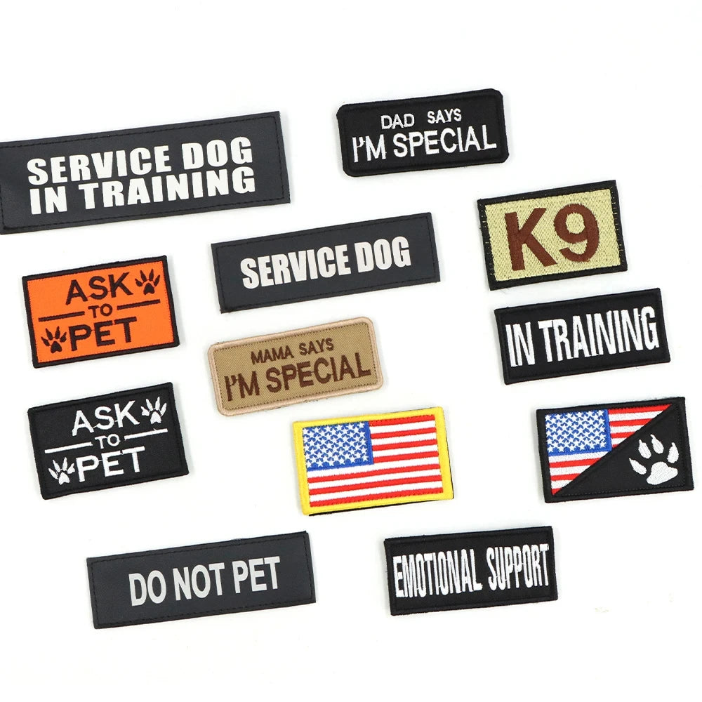 Tactical Military Nylon Dog Harness Vest Accessories Set