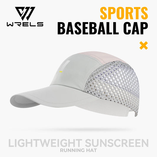 WRELS Lightweight Breathable Running Sun Hat With Mesh Sweatband