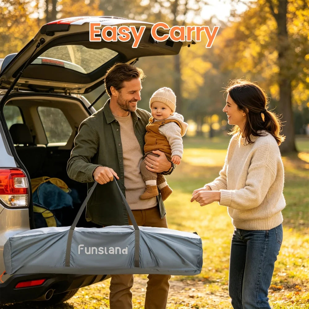 Kids Inflatable Travel Bed Tent Portable Air Mattress Camping