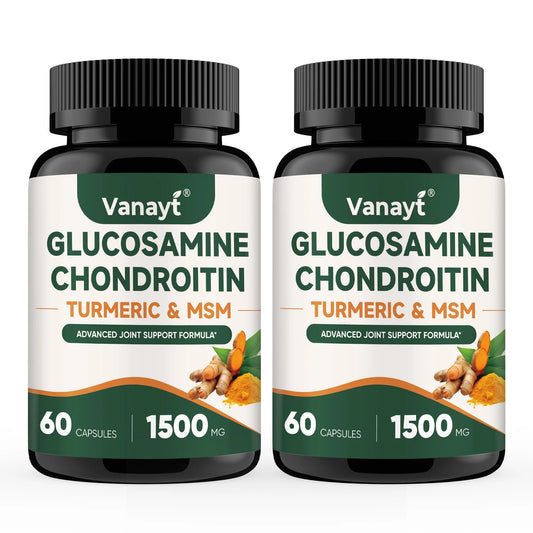 Vanayt Glucosamine Chondroitin Turmeric MSM Capsules Joint Support