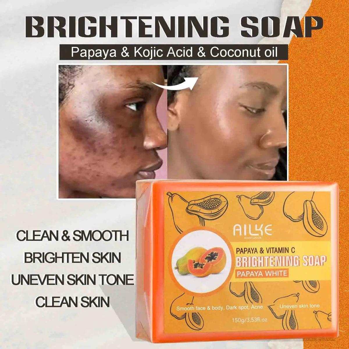 AILKE Glutathione Brightening Skin Care Kit With Lotion And Serum