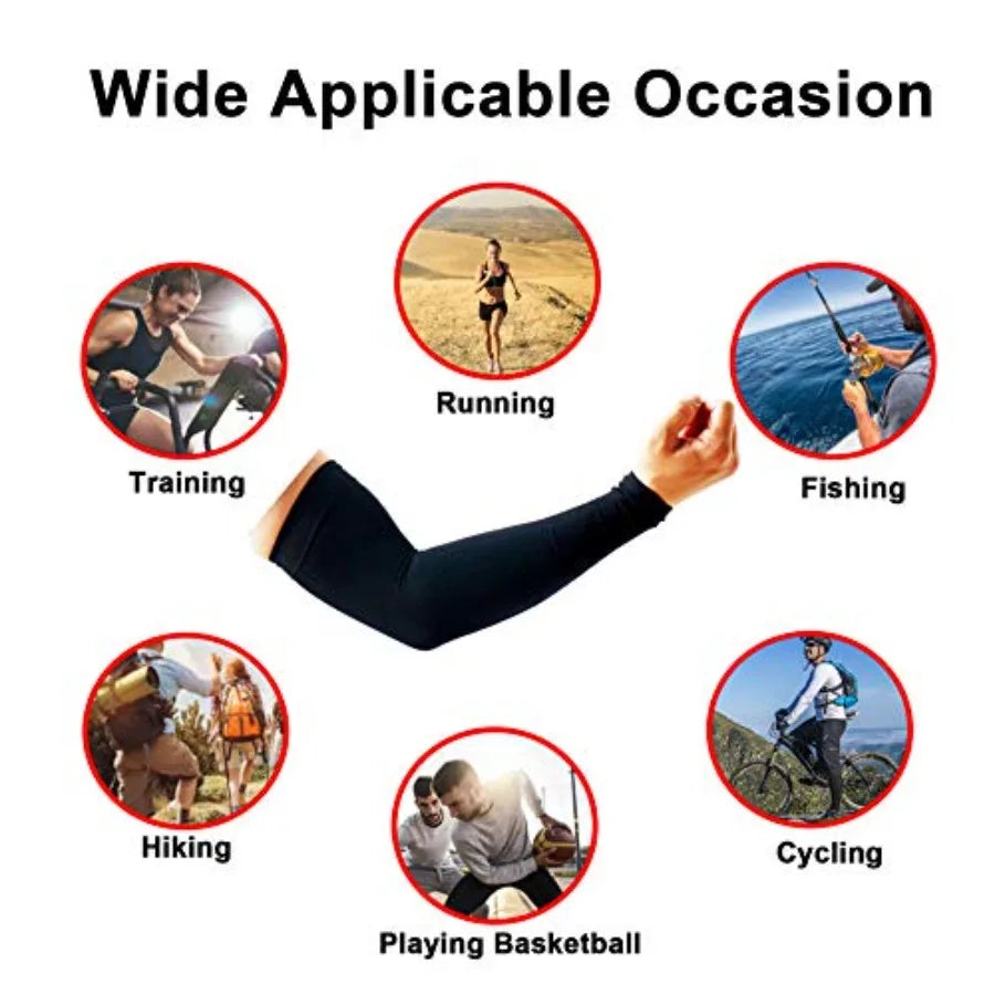 UV Protection Cooling Arm Sleeves For Men Women UPF 50