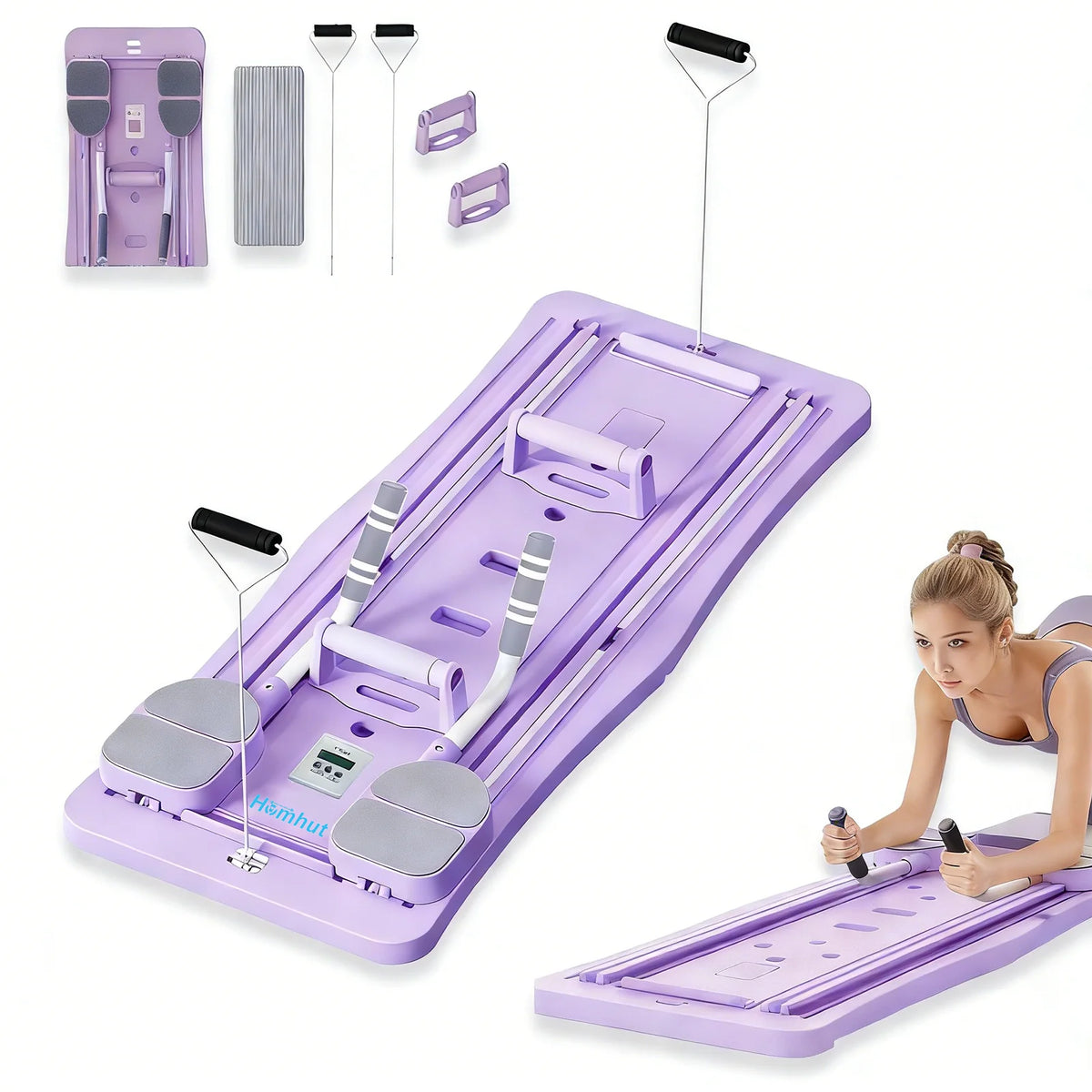 Foldable Pilates Sliding Board For Core And Leg Training