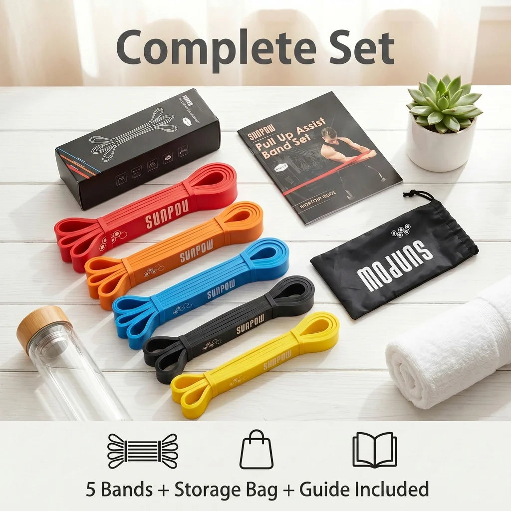 Sunpow Heavy Duty Latex Pull Up Assistance Resistance Bands