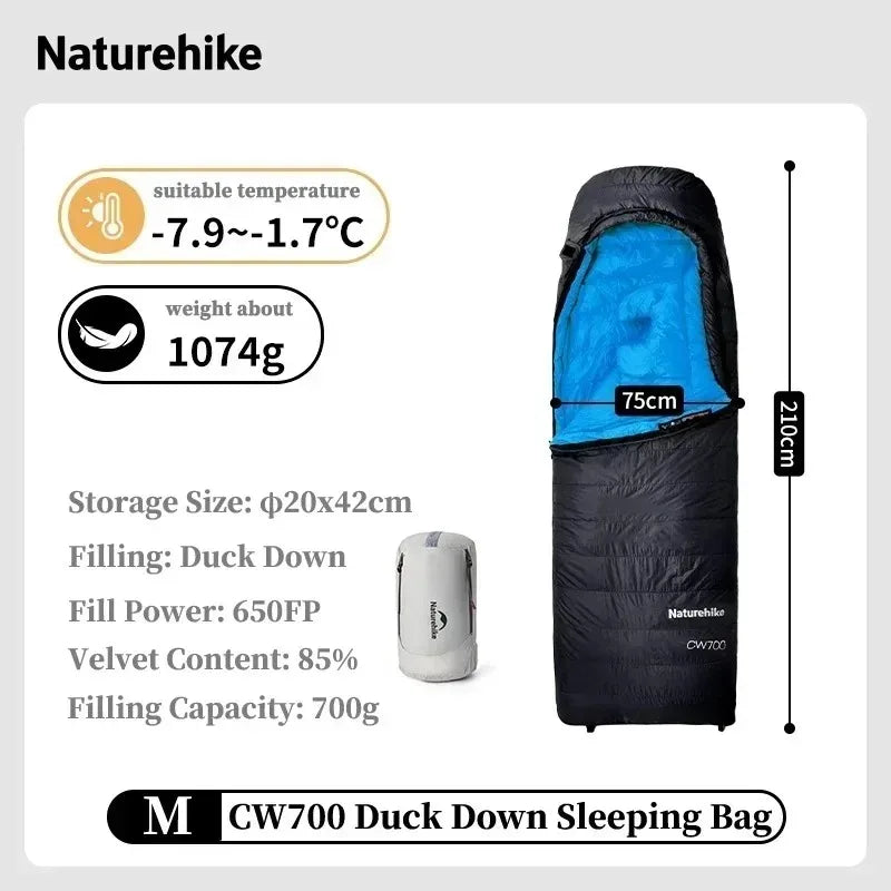 Naturehike Ultralight 650FP Duck Down Sleeping Bag For Camping
