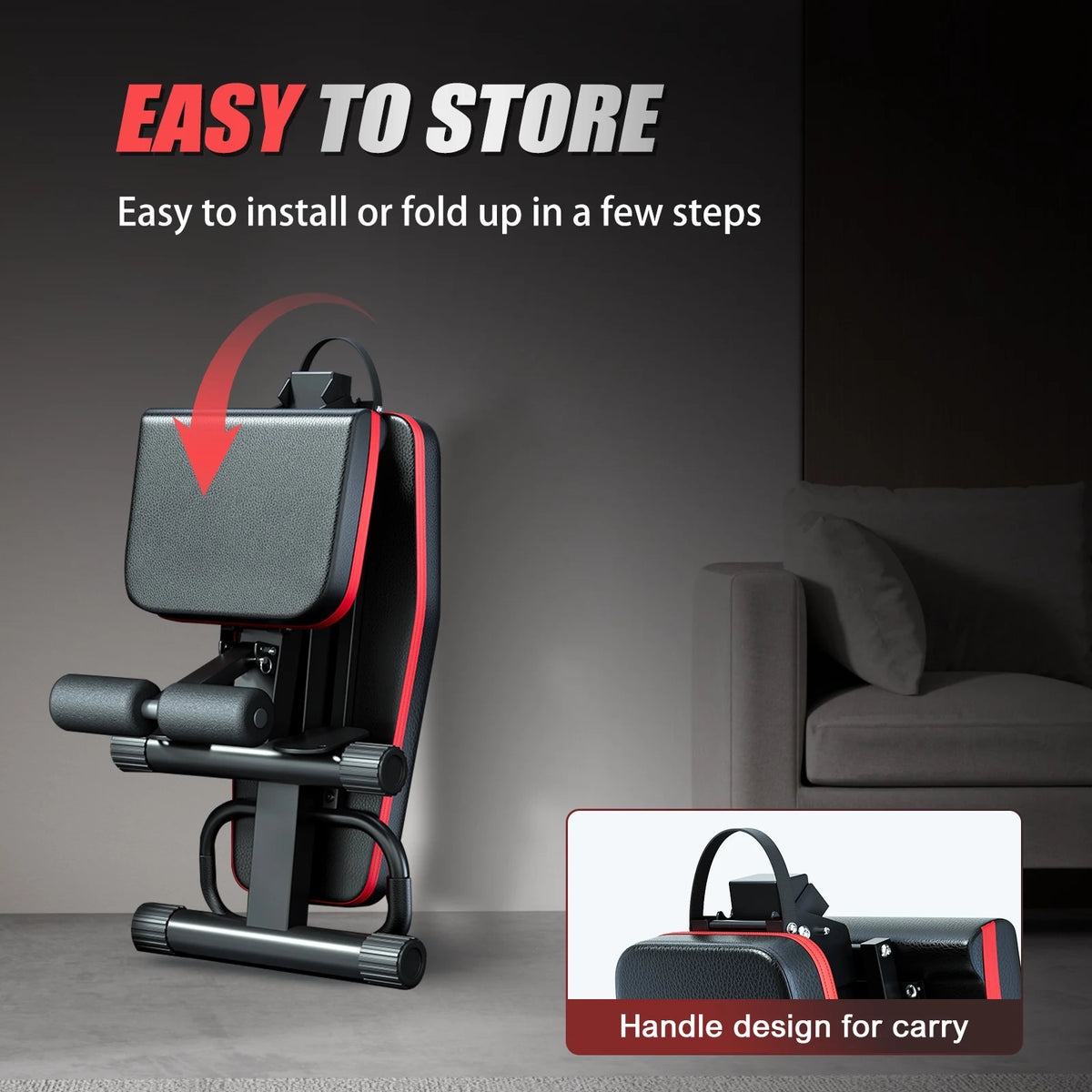 Adjustable Foldable Weight Bench For Full Body Home Gym Workouts