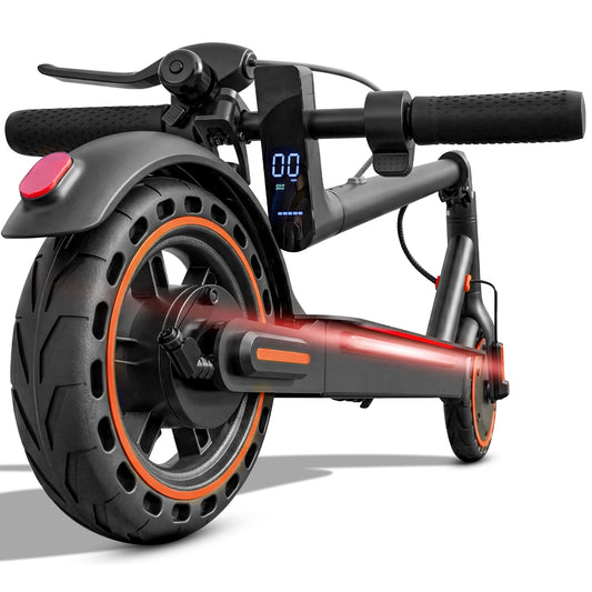 Electric Scooter for Adults, 550W Peak Motor & 19-Mile Range, 360° Lighting, Foldable E-Scooter with App Control