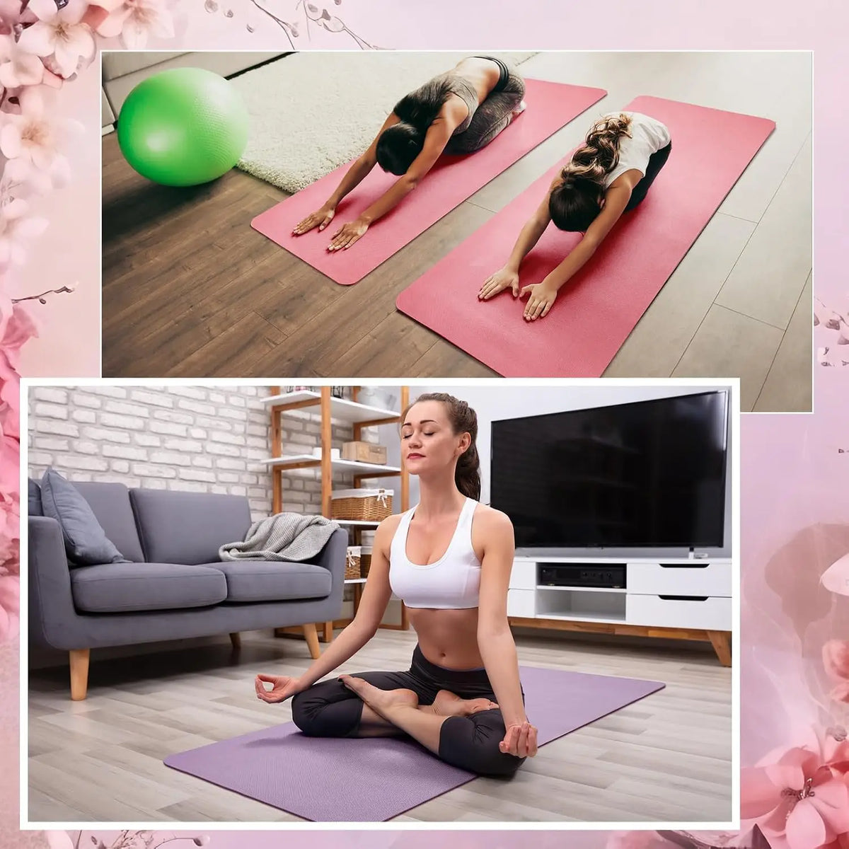 Premium Non Slip Exercise Yoga Mats For Home Gym Use