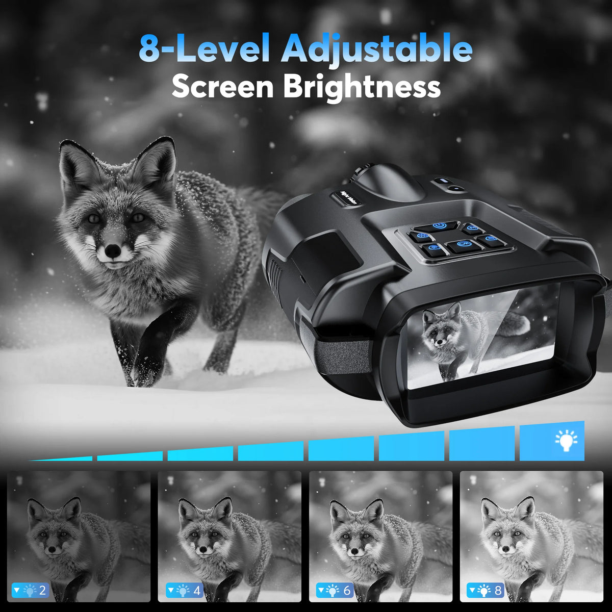 DIYIMIN 8X Digital Zoom Night Vision Binoculars For Outdoor Surveillance