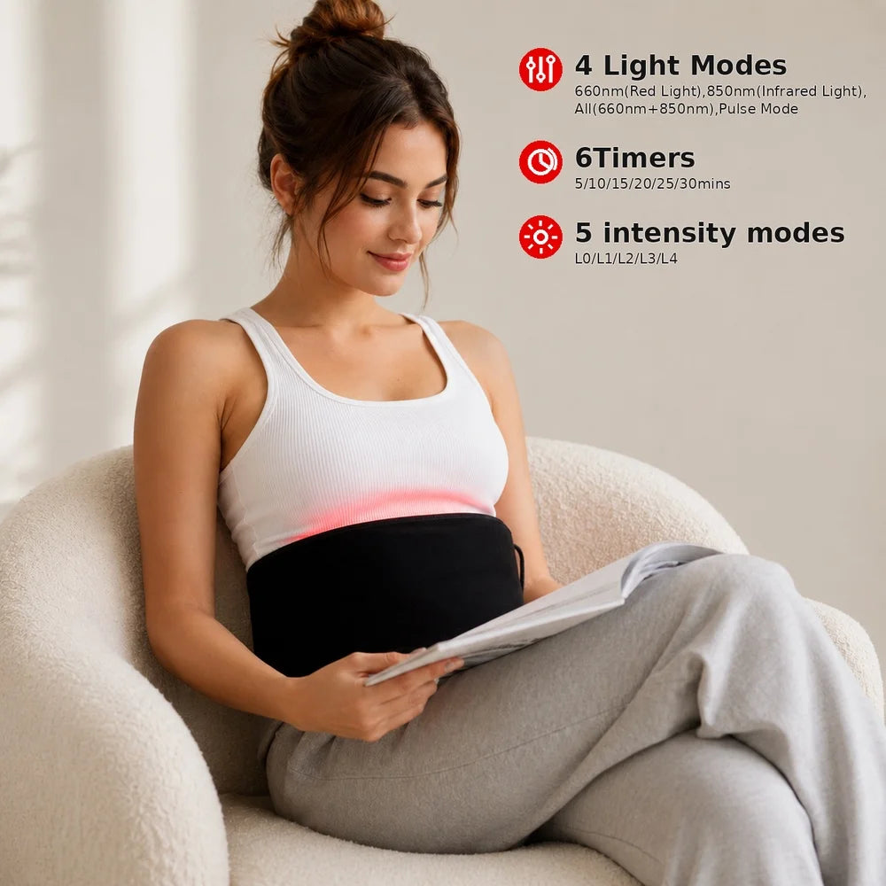 Near Infrared Red Light Therapy Belt For Muscle Recovery