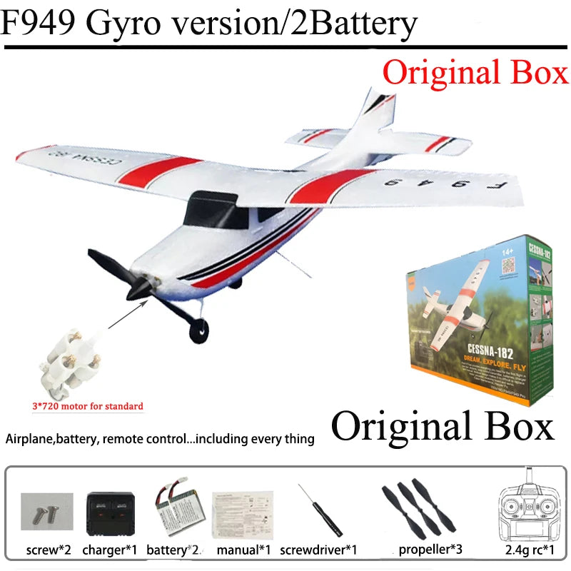 Wltoys F949 3Ch Rc Fixed Wing Airplane With Gyro Stabilizer