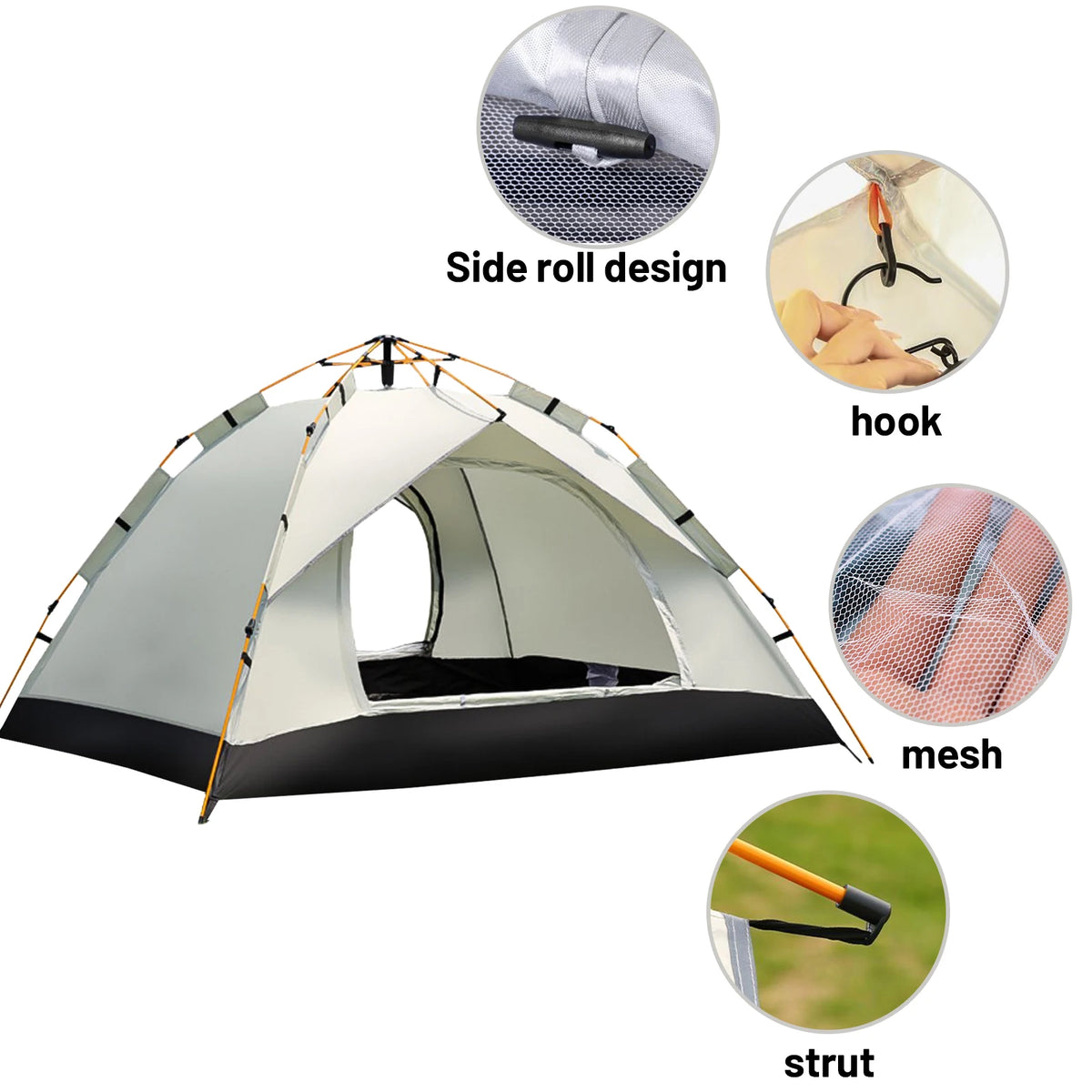 Pakicetus Instant Auto Pop Up Sun and Rain Shelter Tent