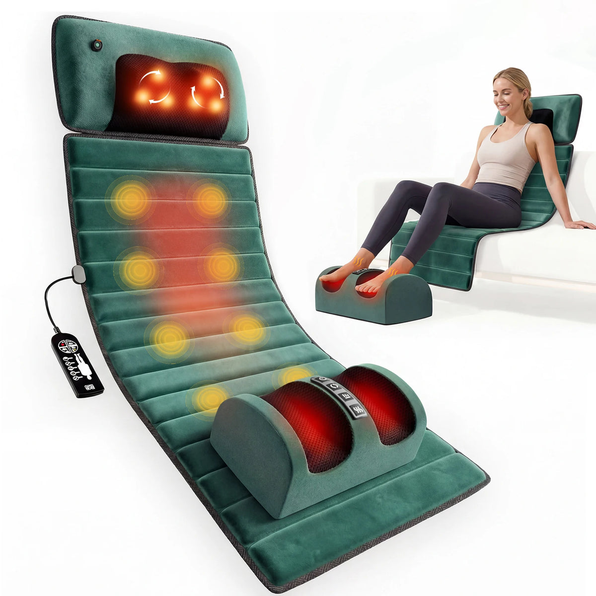 Homemassa 10 Motor Full Body Vibration Massage Mat