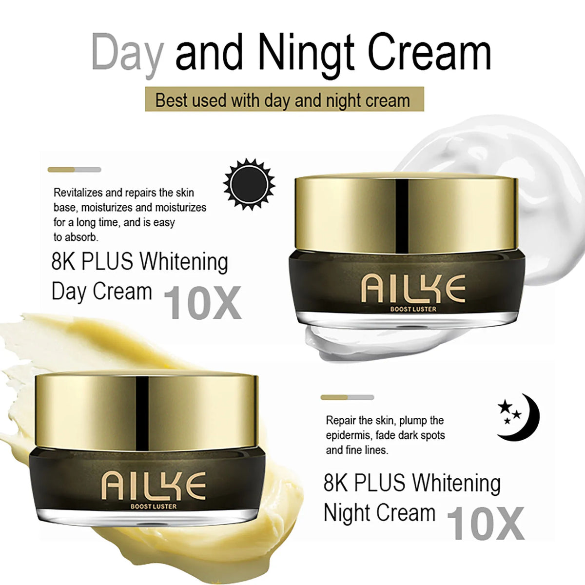 AILKE Whitening Face Cream Reduces Dark Spots And Melanin