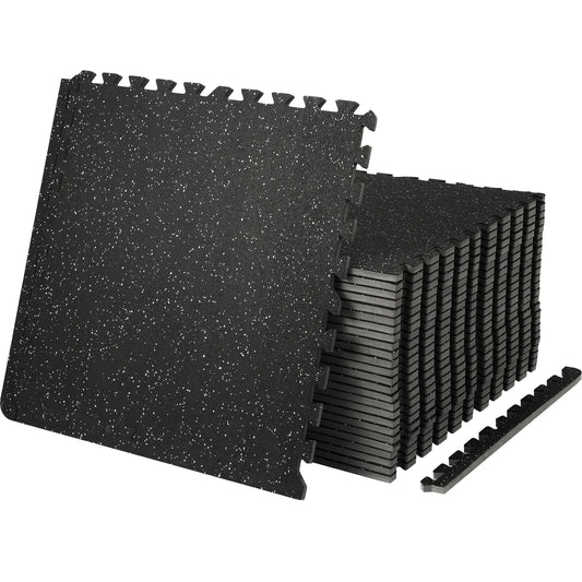 SucceBuy Interlocking Eva Foam And Rubber Gym Floor Exercise Mats