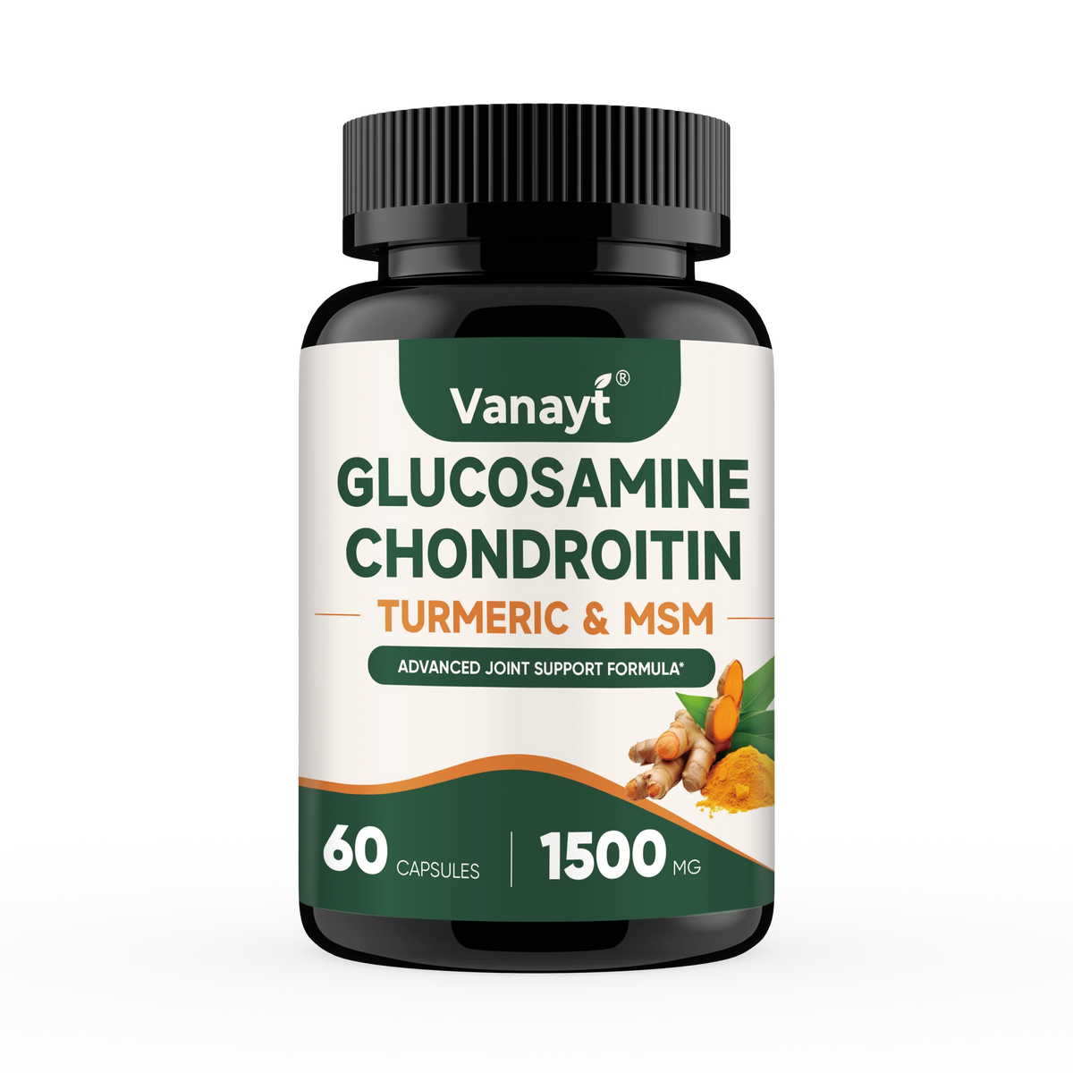 Vanayt Glucosamine Chondroitin Turmeric MSM Capsules Joint Support