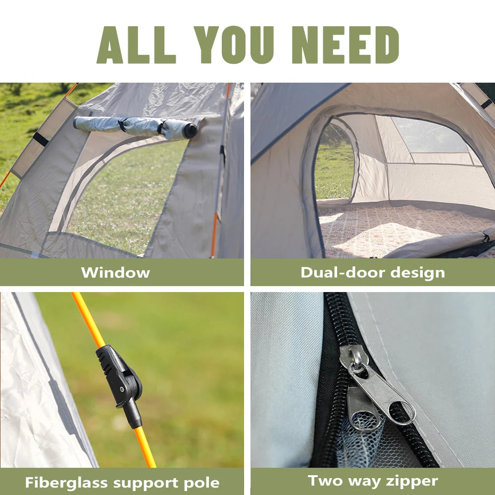 Pakicetus Instant Auto Pop Up Sun and Rain Shelter Tent