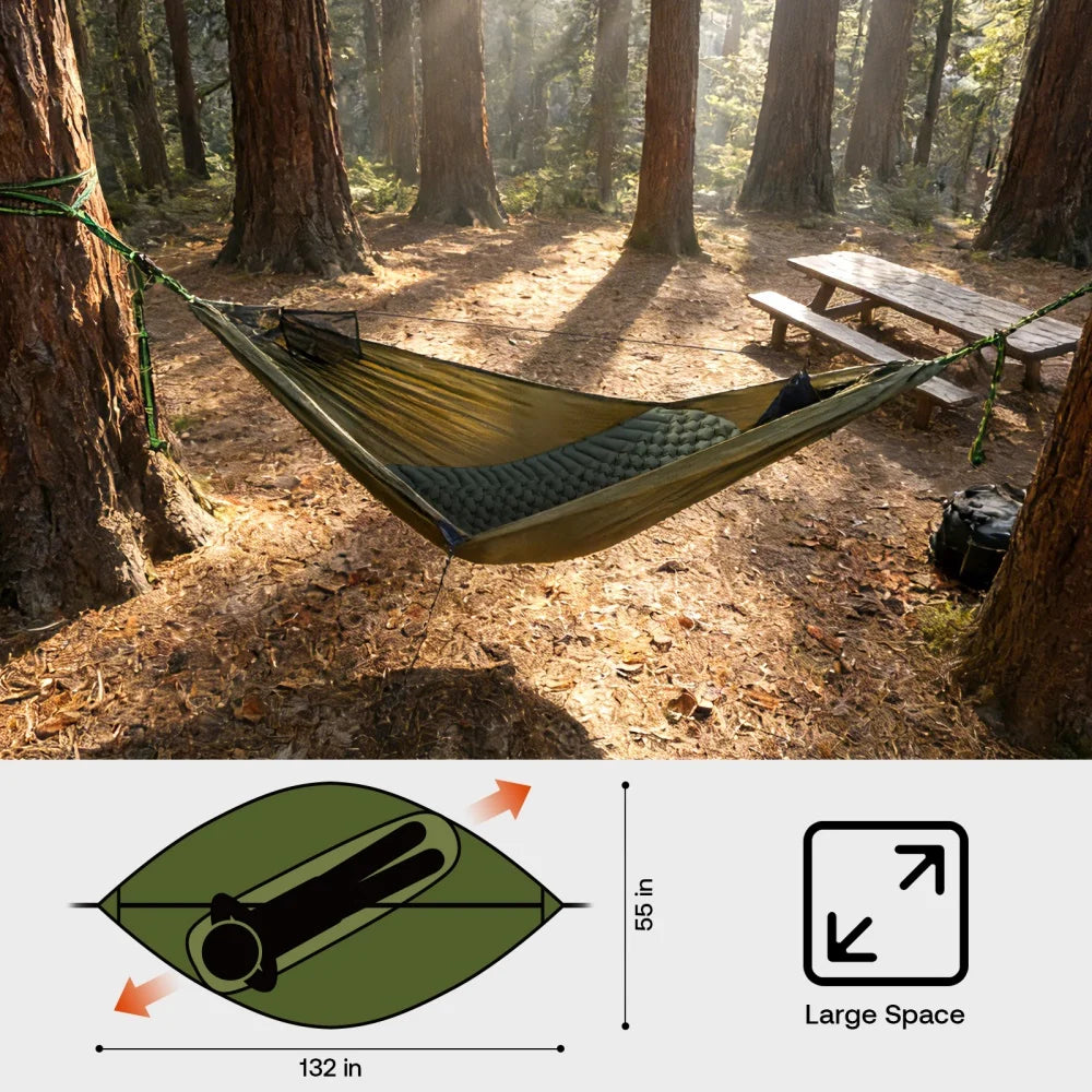 Night Cat Portable Lightweight Mosquito Net Camping Hammock