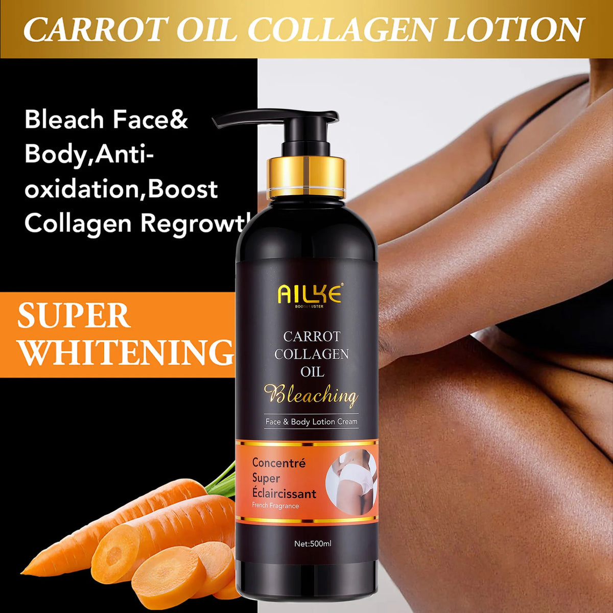 Ailke Whitening Moisturizing Body Lotion Reduces Dark Spots
