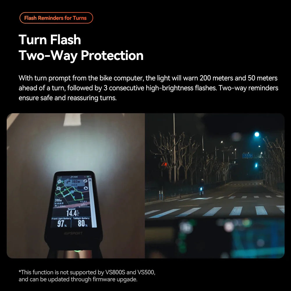 iGPSPORT Smart Bicycle Headlight With Intelligent Cutoff Beam And Sensor