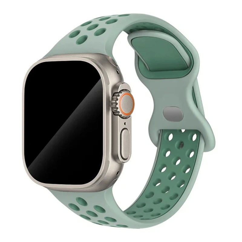 Strap For Apple Watch Band 44mm 49mm 45mm 40mm 41mm 38mm 42mm correa Breathable sports bracelet iwatch series 8 SE 7 6 5 9 Ultra