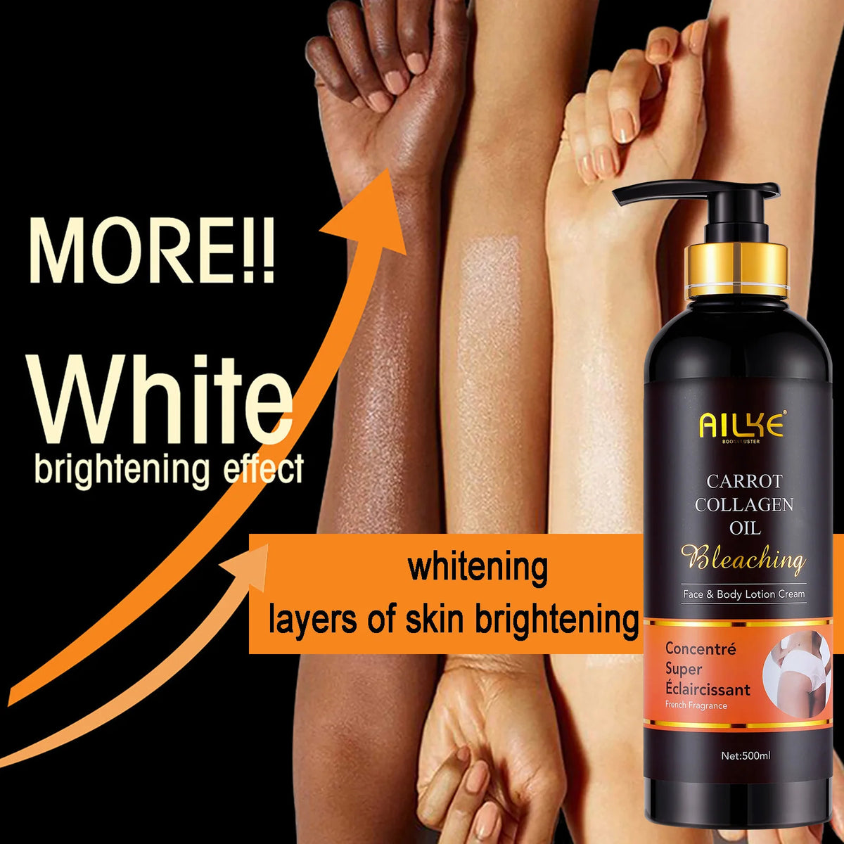 Ailke Whitening Moisturizing Body Lotion Reduces Dark Spots