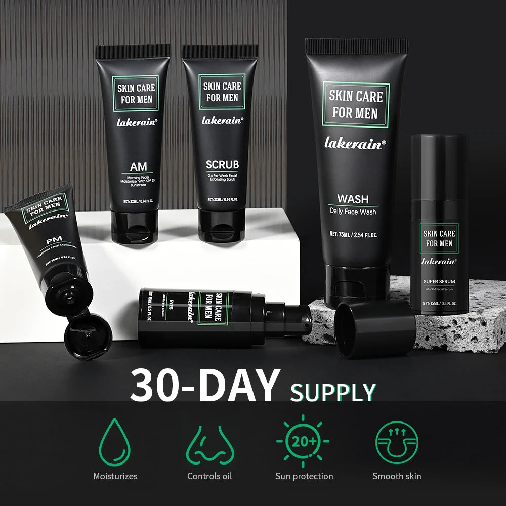 Lakerain Hydrating Oil Control Facial Skin Care Set SPF
