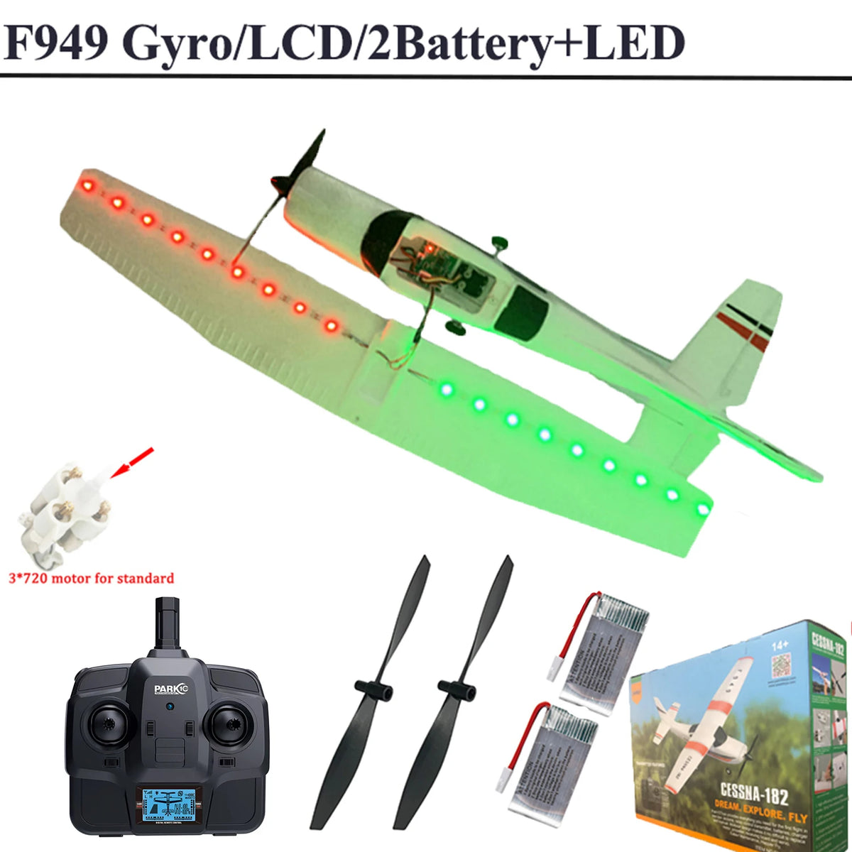 Wltoys F949 3Ch Rc Fixed Wing Airplane With Gyro Stabilizer