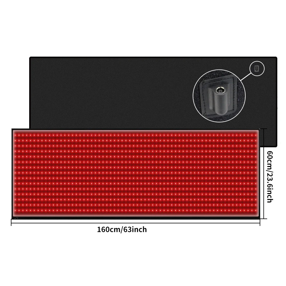 Premium Full Body Red Light Therapy Mat With LED Panels
