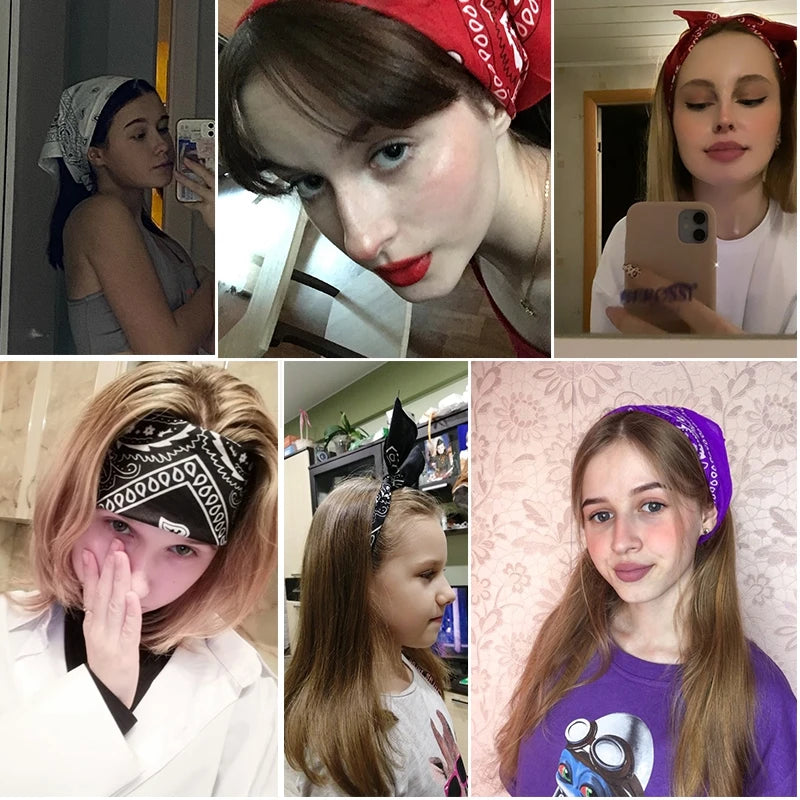 Fashion Hip Hop Bandana Kerchief Unisex Hair Neck Scarf Headwear