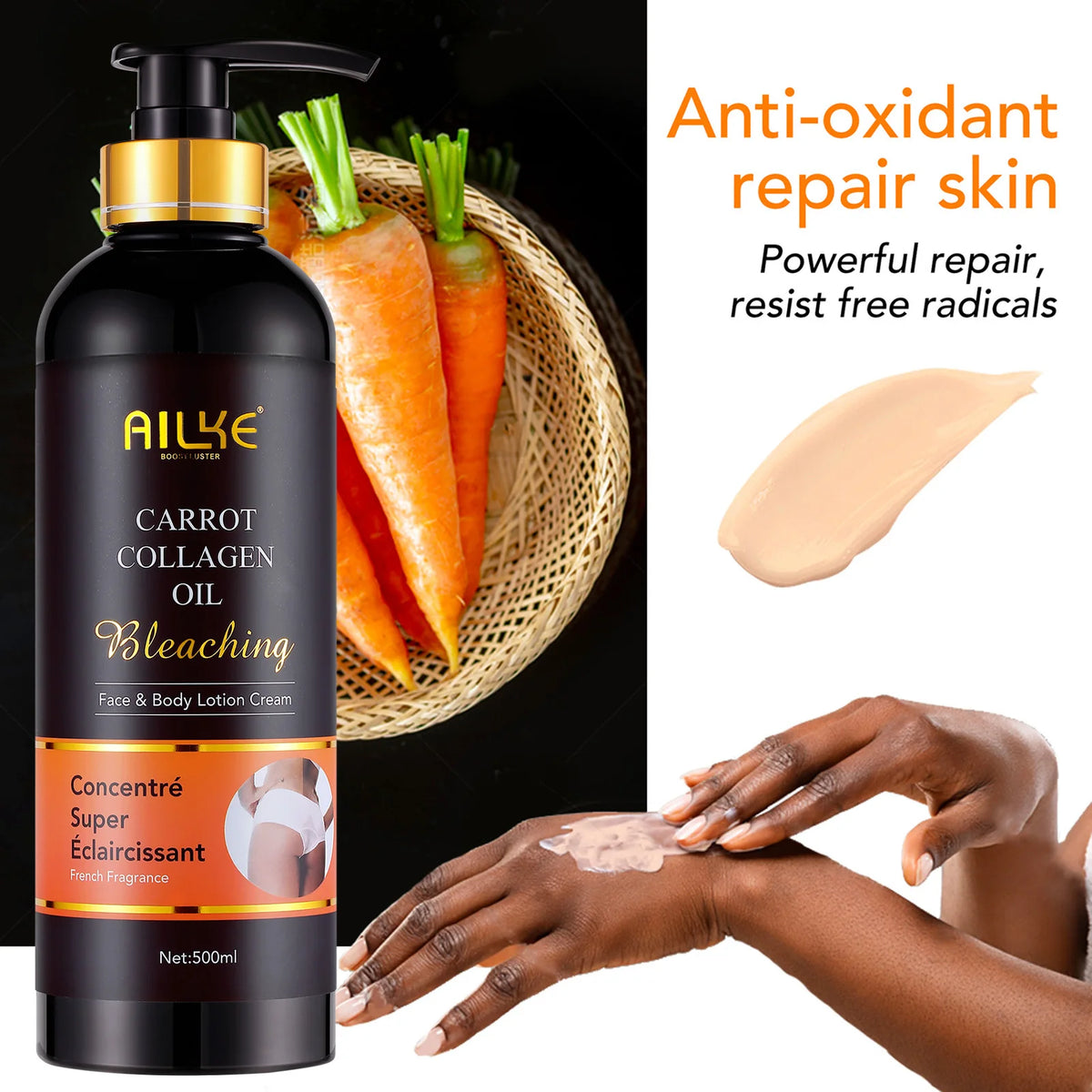Ailke Whitening Moisturizing Body Lotion Reduces Dark Spots