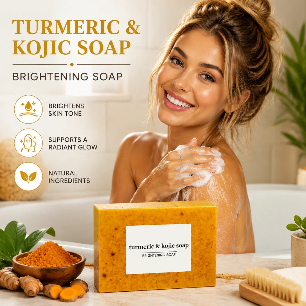 Natural Turmeric Handmade Facial And Body Brightening Soap Bar