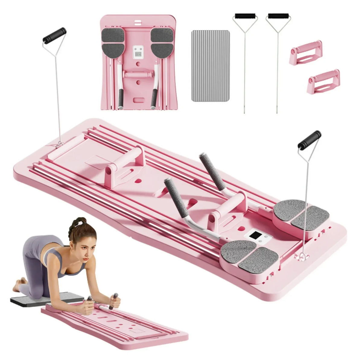 Foldable Pilates Sliding Board For Core And Leg Training