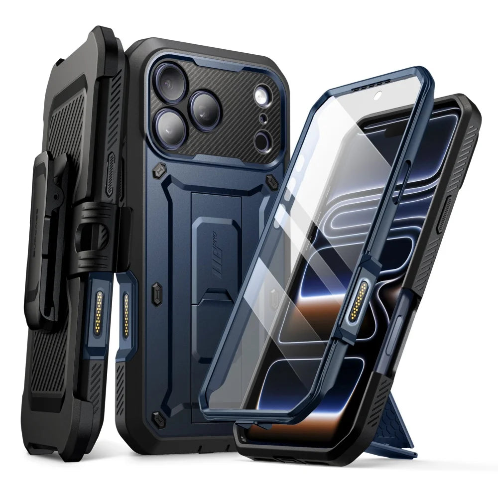 SUPCASE Rugged Shockproof iPhone Case With Stand And Screen Protector