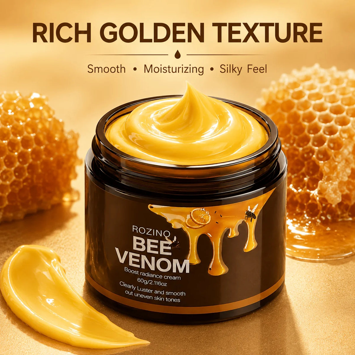 ROZINO Bee Venom Moisturizing Face Cream For Long Lasting Hydration