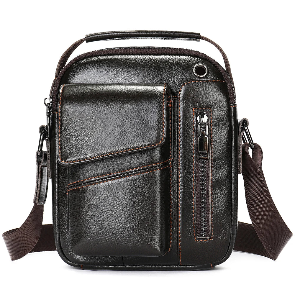 WESTAL Crazy Horse Leather Shoulder Bags for Men Crossbody Bags Purse My Order USB Charging Messenger Bags Leather Handbags Man